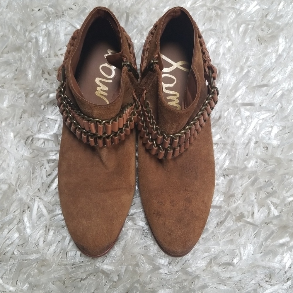 Sam Eldeman Brown Suede Boots